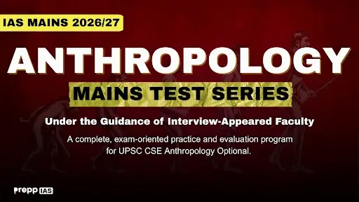Prepp IAS Anthropology Test Series 2026/27