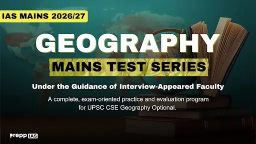 Prepp IAS Geography Mains Test Series 2026/27
